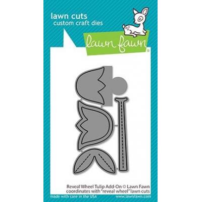 Lawn Fawn Lawn Cuts -Reveal Wheel Tulip Add-On